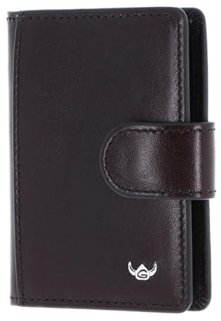 Golden Head Leder Colorado RFID Protect Kartenetui mit Riegel 4516 Bordeaux weinrot