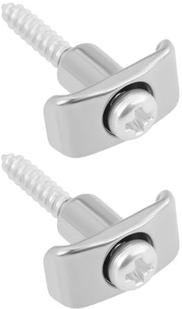 LT Easiyl 2pcs Silver String Guides with Screws Compatible With Fender Stratocaster Compatible With Telecaster Guitars