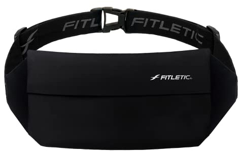Fitletic Zipless Running Belt Black One Size