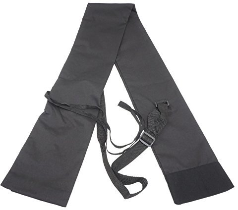 Moumou Schwertkoffer mit Gurt, Samurai-Schwert, Katana, Bokken, große Schwerttasche, Tragetasche mit Gurt, Schwarz