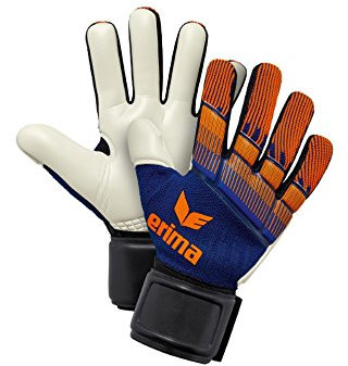 ERIMA Torwarthandschuhe FLEXINATOR knit, new navy/orange fire, 9, 7221802