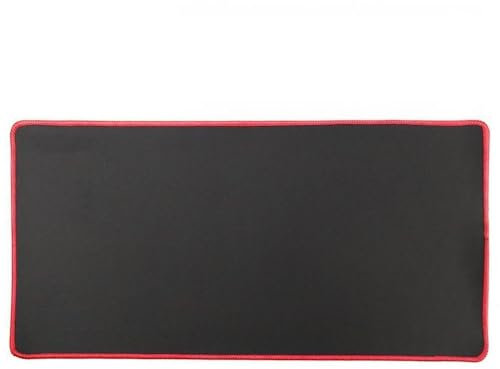 REY Mouse da gioco XXL nero con bordi rossi Tappetini antiscivolo per tastiera e mouse