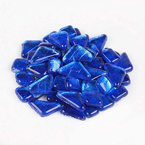 Glasmosaik Fliesen Mosaik Fliesen Basteln ca. 120 Stück (200 g/7,05 oz) / Box, Dunkelblau