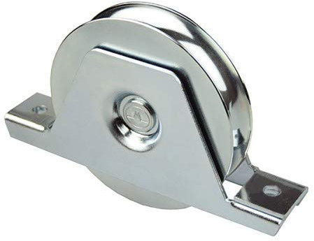 DOJA Industrial | Schiebetür Rollen | 100mm x 20mm | 1 Einheit | Laufrollen für Schrank mit Schraubstütze | Schiebetüren Lenkrolle U-Profil | Schiebetuer Laufschiene, Rolltor Riemenscheibe Rad