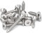 ANSIEDIO Viti Autofilettanti a Testa Piatta a Brugola - Acciaio Inossidabile Viti per Legno Viti a Brugola M6×16mm,10 pcs