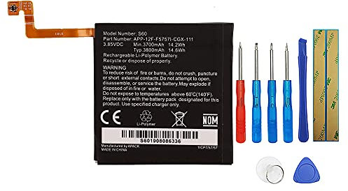 Swark Akku Kompatibel mit Caterpillar CAT S60 APP-12F-F5757I-CGX-111 with Tools