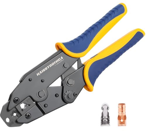 Haisstronica Crimping Tool for Spark Plug Ignition Wire,8.5mm Ratchet Wire Crimper Tool,HS-2048