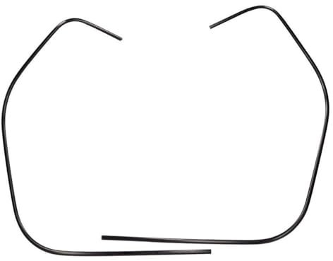 Beinschild Kantenschutz Schlitzrohr links + rechts schwarz kompatibel mit Vespa GT GTS 125 300