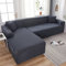 VEAI Sofabezug Sofahusse L Form Rechts/Links Couchbezug Grau/Beige Stretch Eckcouch 1/2/3/4 Sitzer（L-förmiges Ecksofa Sofa Abdeckung sollte Zwei kaufen） (Color : B, Size : 3-Sitzer (190-230 cm))