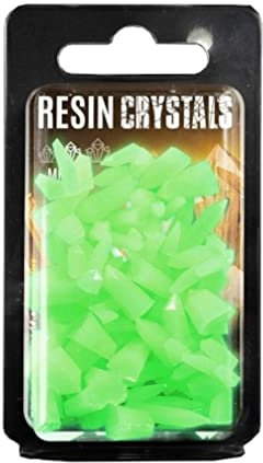 Green Stuff World Glow Resin Kristalle Medium, Grüne Harzkristalle 50Stk.