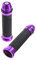 ihreesy Manopole Moto Universali, 2PCS Lega di Alluminio Manubrio Moto 22mm/24mm Manopole Antiscivolo Ergonomico del Manubrio del Motociclo per Maggior Parte Moto Scooter e Ciclomotori,Viola