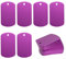 Aluminiumgravur Rohlinge Aluminium Rechteck Blank Tags Stanzen Rohlinge Gravur Rohlinge Hundemarke 25 Pack (Purple)