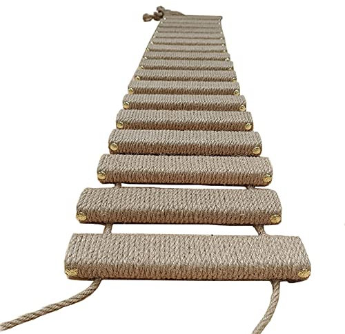 AGRICUE Cat Bridge Cat Climbing Frame Bridge Use for Cat Cage Sisal Rope Cat Ladder Pet Furniture Cat Step Scratcher Post Kitten Toys Cat Tree Tower