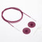 KnitPro K10663 Kabel, Edelstahl, Lila, 60cm