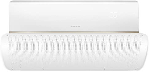Ncheli Air Conditioning Wind Deflector,Perforated Deflector for Air Conditioners, Ultralight Environmentally Friendly ABS, adecuado para el hogar y la oficina (27 x 90 cm) (Pure White - ABS) (KTDB-1)