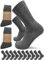 sogzz Tennissocken | 10 Paar | Herren Damen 80% Baumwolle, Sportsocken, Arbeitssocken, Tennis Sport Freizeit Arbeit Socken Grau Unisex, Modell: Sport Basic, 47-50, Dunkelgrau