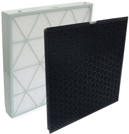 PUREBURG Kit di filtri HEPA di ricambio compatibile con purificatore d'aria Samsung Cube Smart (AX300T9080S/AA, AX300T9080W/AA), parte CFX-H1001/AA, H13 Carbone attivo Air Clean VOC