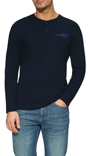 Henley-Langarmshirt
