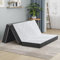 Twirest Faltmatratze, 135 x 190 x 10 cm, doppelt, faltbare Memory-Foam-Matratze mit tragbarem Kissen, Gäste, waschbarer Bezug, einfache Lagerung für Camping, Wohnwagen, Gäste