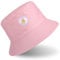 Bucket Hat Summer Reversible Hat Travel Straw Fisherman Wide Brim Travel Bucket Sun Protection Headwear Beach Summer Spring Costume Vacation Clothing Cap (Pink)