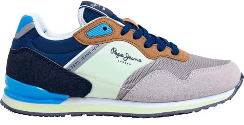 PEPE JEANS Unisex Kinder London Life B Schuhe, grau