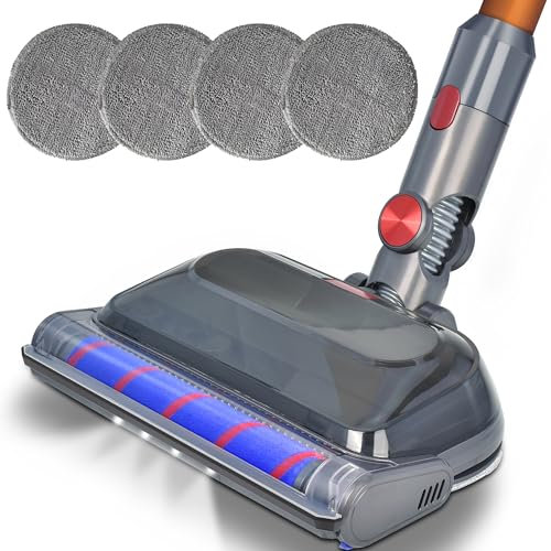 Italdos Spazzola Lavapavimenti Multifunzione compatibile con Dyson V7, V8, V10, V11, V15 - Pulizia Profonda e Panni riutilizzabili