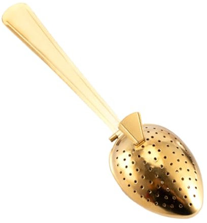 Tea Spoon Loose Leaf – Snap Metal Filter Scoop, Long Handle Diffuser Tool | Fine Hole Interval Strainer, Coffee Brewing Mesh, Compact Steeping Utensil Used During Peaceful Afternoon Refreshmen