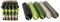 Kurze Stabkerzen in Grün 10 cm Ø 2,2 cm – 25er Set Blautöne Mix – durchgefärbt – Made in Germany – 4h Brenndauer – Deko Kerzen Hochzeit, Party, Weihnachten, Vintage - Tafelkerzen (Set 4)