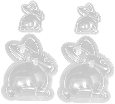 LABRIMP 4 piezas Moldes de Chocolate de Pascua de Plástico para Hornear para Galletas y Pasteles Herramientas de Repostería DIY Material de Alimentario