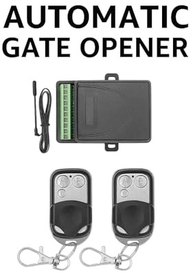 Kit Ricevitore Universale 433 MHz con 2 Telecomandi, Controllo Automatico per Cancello, Garage, Porta, Sistema di Accesso Remoto