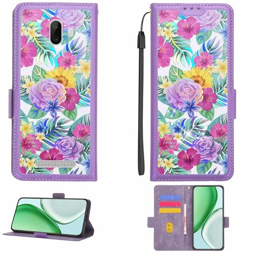 Kinetijy hülle Kompatibel Für Opel Mobile Smart J2 Hülle Case Handyhülle Schutzhülle [Mit 9H Härte HD Schutzfolie][RFID-Blockierung][Brechungseffekt] LPT-HUA1