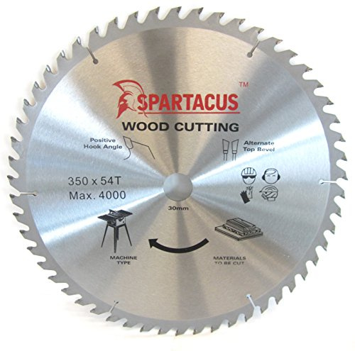 Spartacus 350mm Diameter x 54 Teeth x 30mm Bore Wood Cutting Circular Saw Blade
