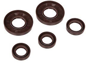 TCK Set: Wellendichtringe Motor kpl, braun, Doppellippe - für Simson S50, KR51/1 Schwalbe, SR4-2 Star, SR4-3 Sperber, SR4-4 Habicht