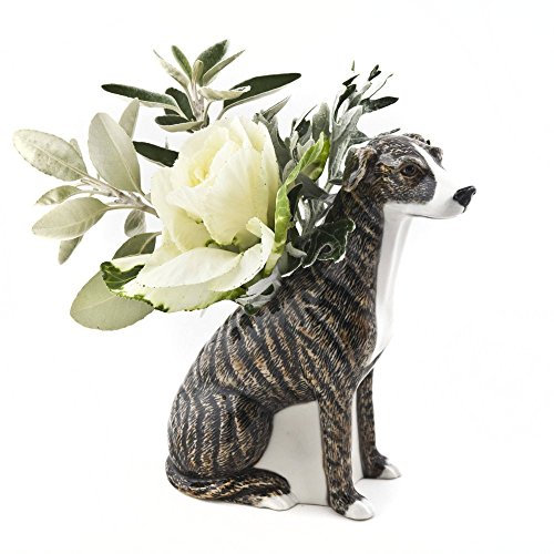 QUAIL Keramikvase mit Windhund-Motiv