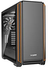 Be quiet! Boîtier Moyen Tour ATX Silent Base 601 avec Panneau Vitré, Noir/Orange BGW25