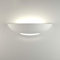 Vetrineinrete® Applique da parete mezza luna in gesso doppia emissione verniciabile lampada con attacco r7s moderno per illuminazione IP20 arredo casa