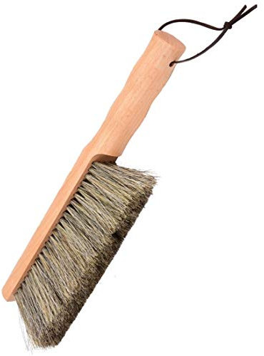 YUDEYU Brosses de Nettoyage Bois Douce Demi-tête Professionnelle à soies Naturelles Poignées Bois 30cm/11.8