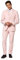 OppoSuits Solid Color Party Suits for Men – Lush Blush – Full Suit: Includes Pants, Jacket And Tie Abito da Uomo, Pink, 42