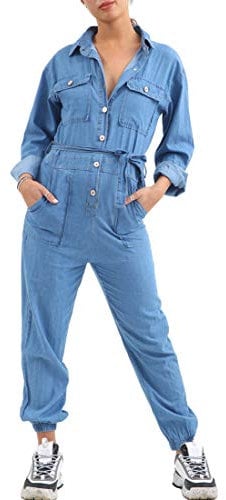 SS7 Womens Denim Boiler Suit