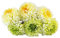 Gilde Deko Kunstblumen-Strauß Chrysanthemen, Höhe 34 cm, 6-teiliges Set, grün gelb