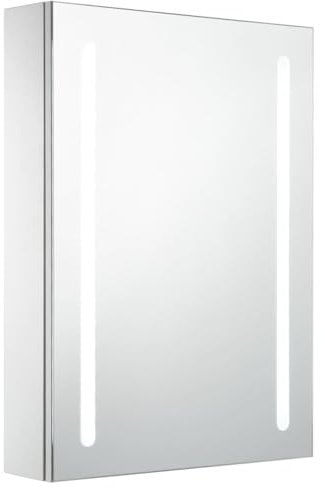 vidaXL LED Bad Spiegelschrank Spiegel Badspiegel Hängeschrank Badschrank Badezimmerschrank Badezimmerspiegel Hängespiegel 50x13x70cm
