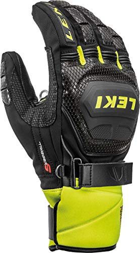 H-Skihandschuh Leki 2022/23 Worldcup Race Coach Flex S GTX 6,5 schwarz-Lime