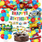 Transport Geburtstagsfeier Dekoration Ballon Garland Arch Kit Fahrzeugbau Geburtstagszubehör Auto Zug Bus Yacht Flugzeug LKW Folie Luftballons Cake Topper Banner für Kinder