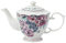 Ashley Thomas Porcelain Vintage Floral Teapot, 4-6 Cup Capacity