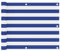 Festnight Balkon Sichtschutz Balkonsichtschutz Balkonabdeckung Balkonbespannung Sonnenschutz Garten Balkonverkleidung wasserdicht Weiß und Blau 75x500 cm Oxford-Gewebe