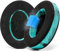 WC Freeze Hybrid Fabric Cooling Gel Ersatz-Ohrpolster – kompatibel mit HyperX Cloud, Steelseries Arctis, ATH M50X, Turtle Beach Stealth und mehr – bequem und länger kühl | SpeedRacer Cyan