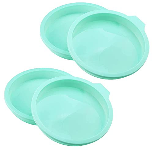 Molde Pastel Arcoíris Molde Tarta Silicona 15 cm 4 Pcs Hornear Pasteles en Capas Silicona Molde 6 in Molde Redondo Silicona para Tartas Molde Silicona Bizcocho Redondo sin BPA para Hornear Pasteles