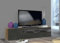 Dmora - Meuble TV Claudio, Buffet bas de salon, Base pour meuble TV, 100% Made in Italy, 150x40h37 cm, Érable et Ardoise