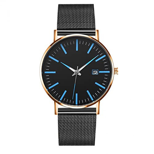 Uhren Herren Armbanduhr Quarz Uhr Herrenuhr Quarzuhr Sportuhr Outdooruhr Watch für Männer 2022 Herren Mode Militär Uhren Luxury Mode Leuchtzeiger Mesh Gürtel Uhren