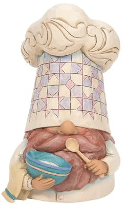 Enesco Jim Shore Heartwood Creek Four Seasons Bon Appetit! Chef-Zwerg Figur